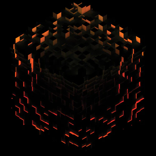 C418: Minecraft Volume Beta - Red Orange & Yellow Splatter