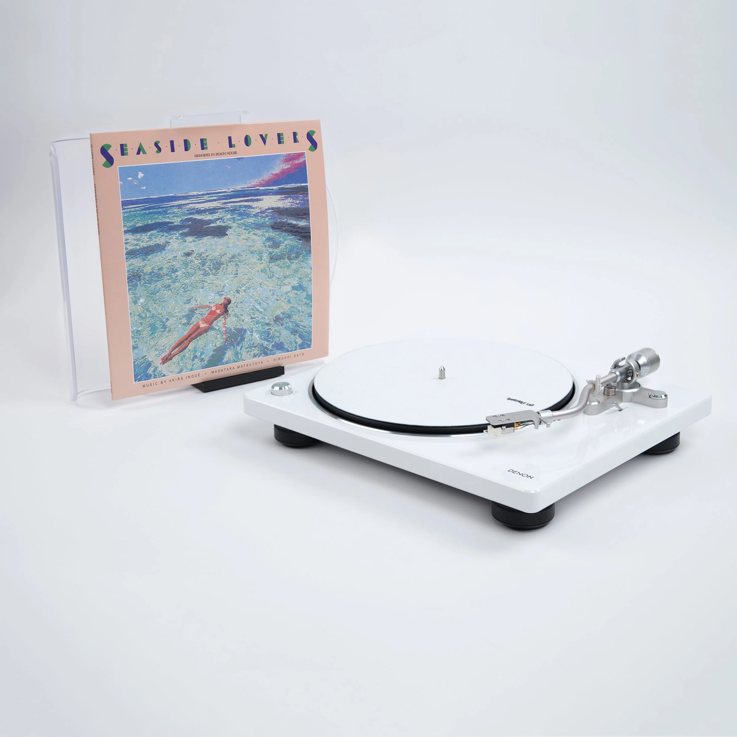 Denon: DP-400 Semi-Automatic Turntable - White (DP400WT)