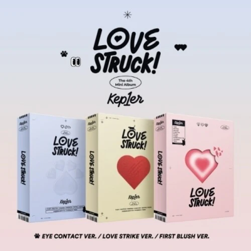 Kep1ER: Lovestruck! - Random Cover - incl. 84p Photobook, 3 Postcards, Tattoo Sticker, Hidden Message card, Folded Poster + 2 Photocards