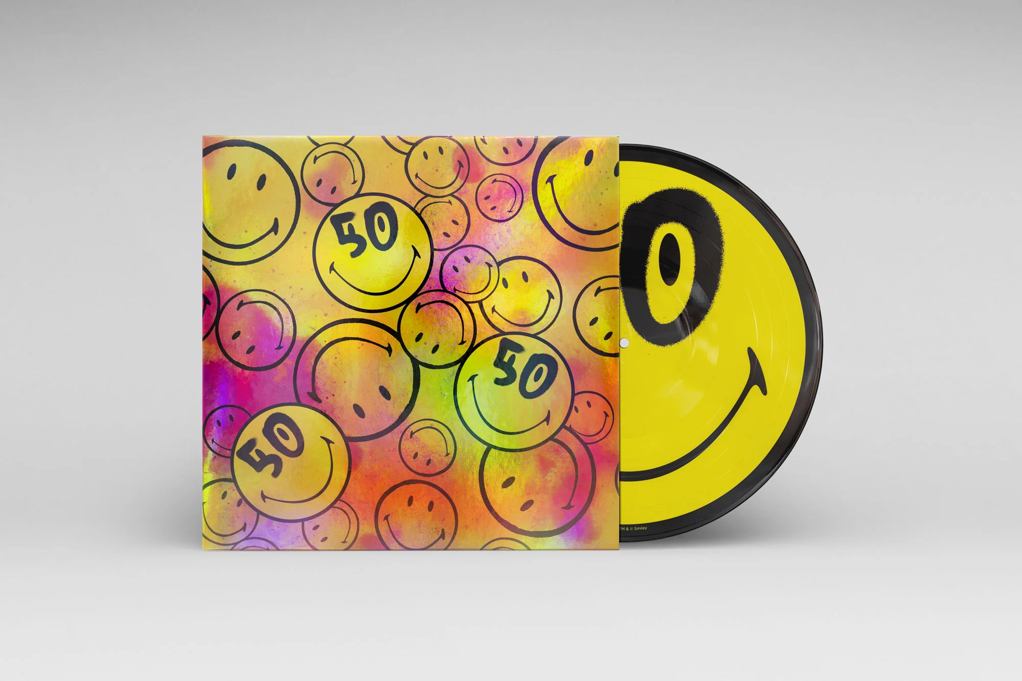 12on12 Smiley庐 50th Anniversary Picture Disc + Slipmat