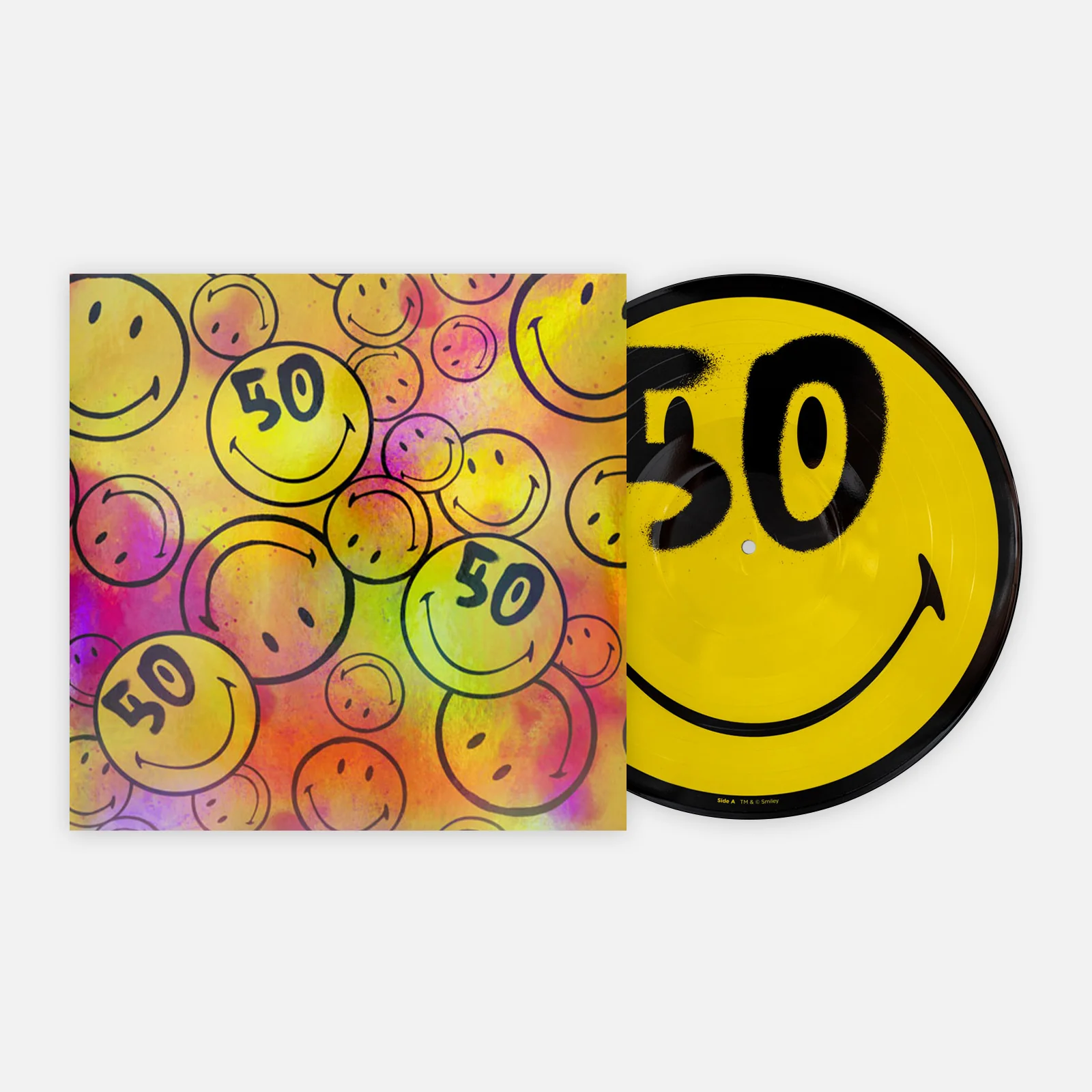 12on12 Smiley庐 50th Anniversary Picture Disc + Slipmat