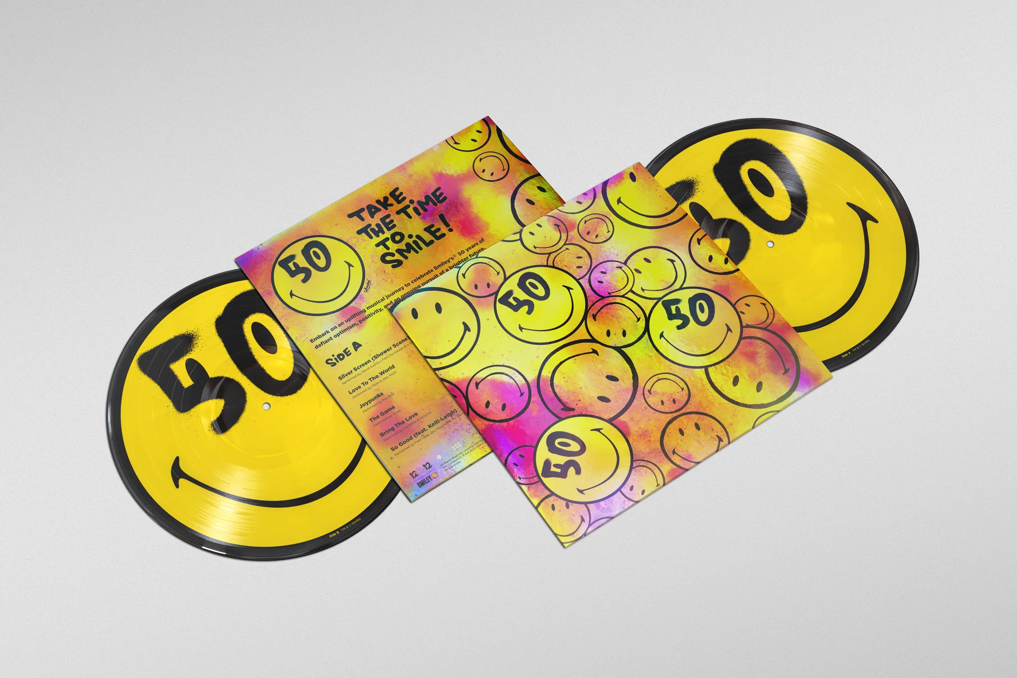 12on12 Smiley庐 50th Anniversary Picture Disc + Slipmat