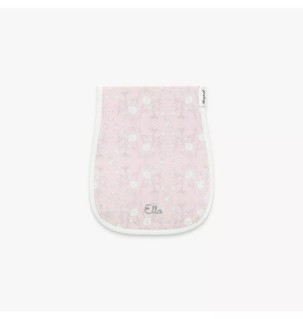 Bird's Song Burp Cloth - Pink