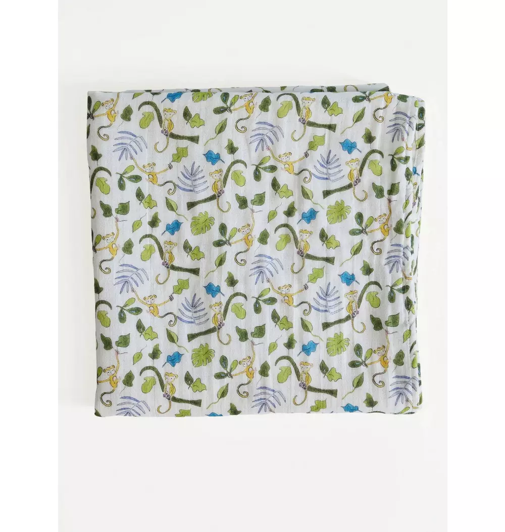 Happy Monkey Shawl Blanket