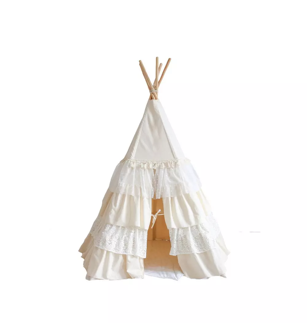 “Shabby Chic” Teepee Tent with Frills