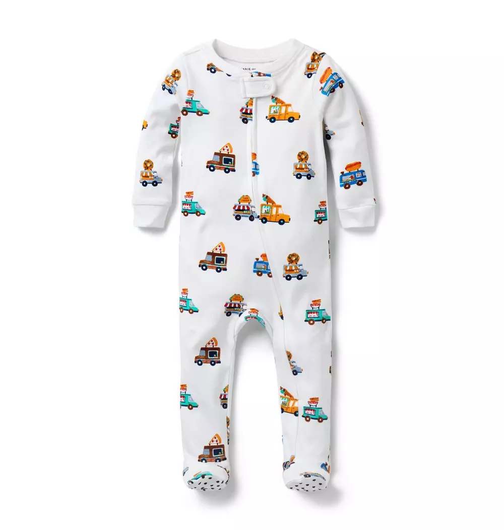 Baby Good Night Footed Pajama In Food Truck
