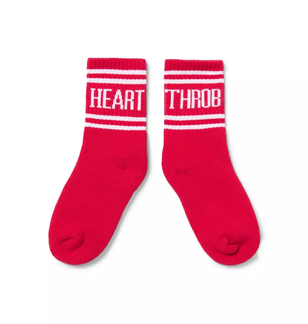Valentine Striped Crew Sock 2-Pack
