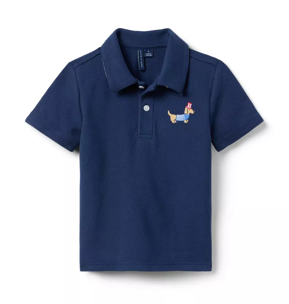 Americana Dog Pique Polo