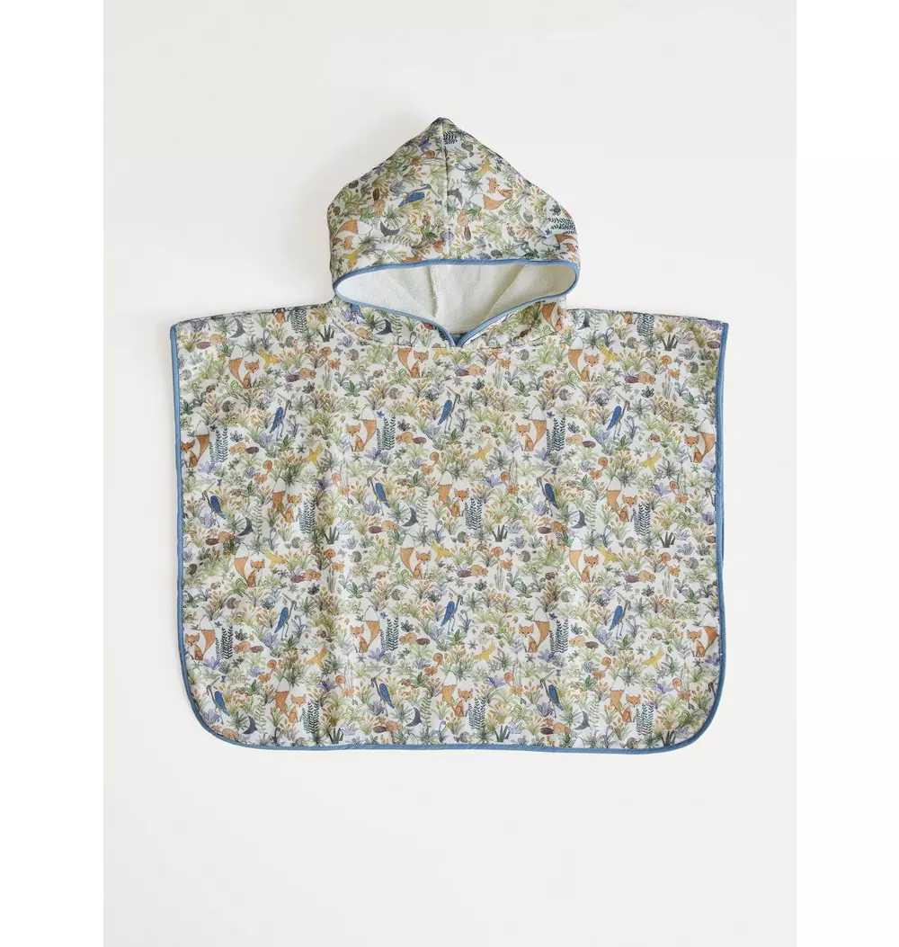 Foxy Forest Swim Poncho