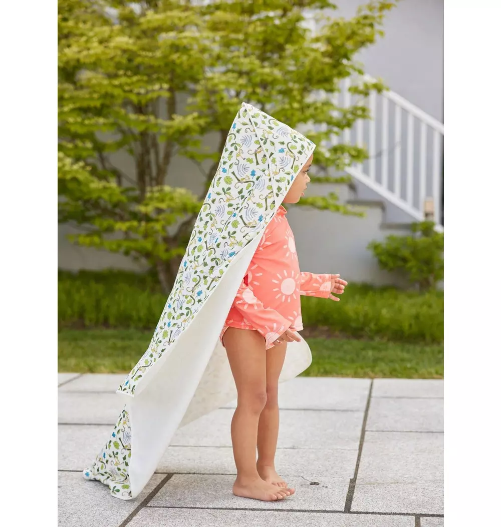 Happy Monkey Hooded Bath Towel