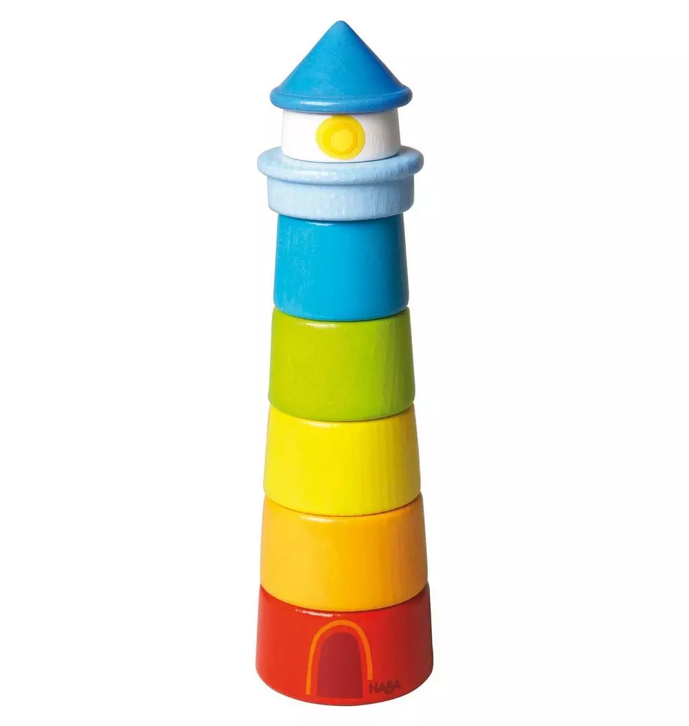 Lighthouse Wooden Rainbow Stacker