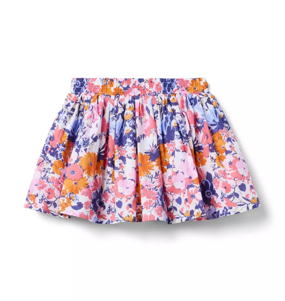 Floral Pleated Skort