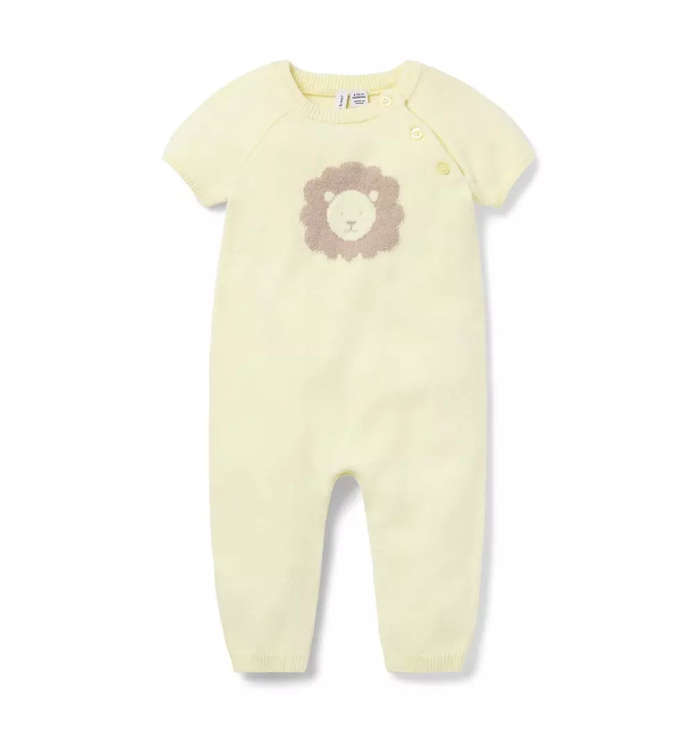 Baby Lion Knit One-Piece