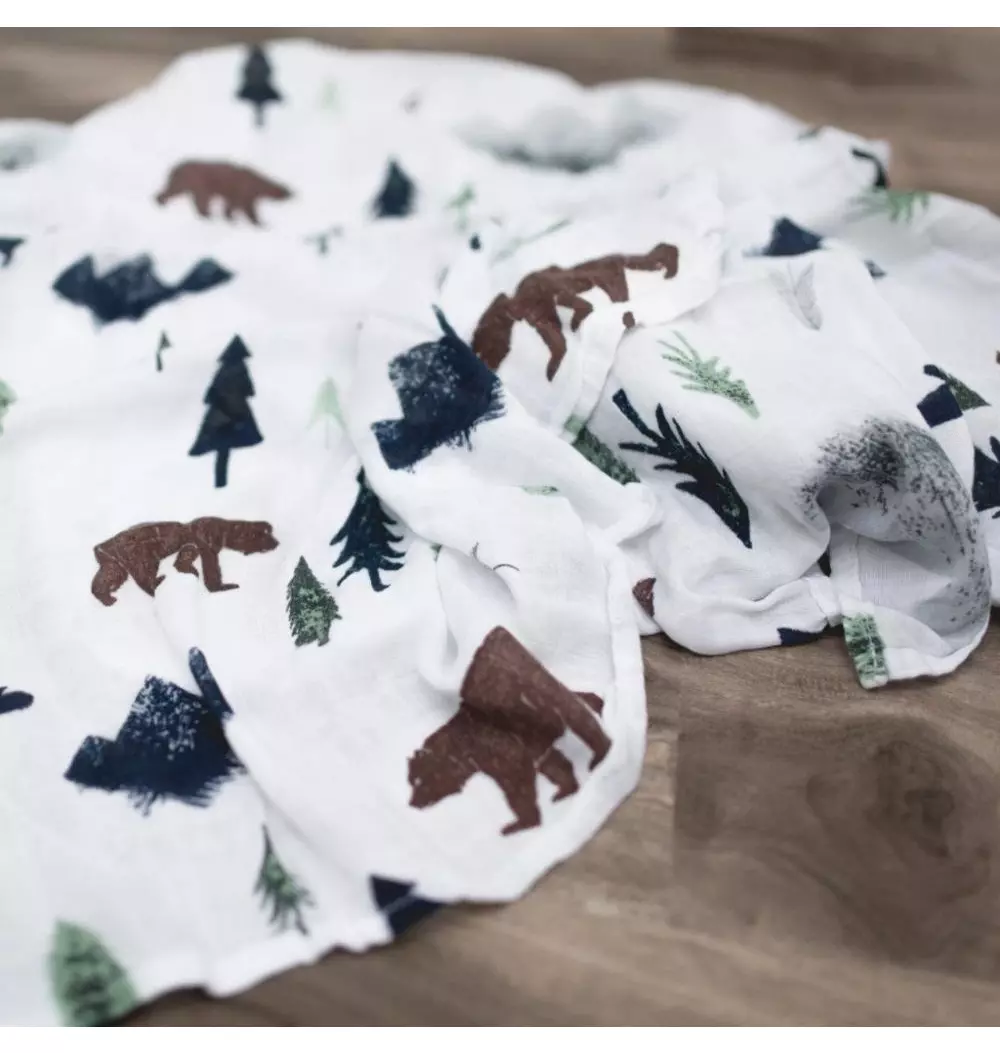 Bamboo Rayon Muslin Swaddle Yosemite