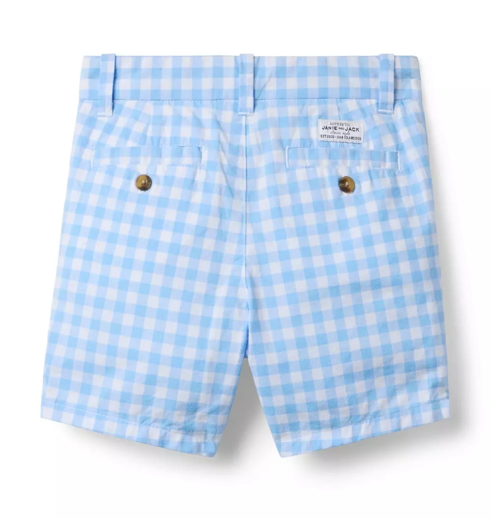 Gingham Poplin Short
