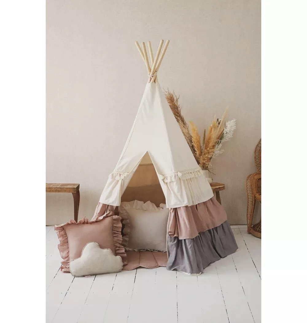 “Powder Frills” Teepee Tent with Frills