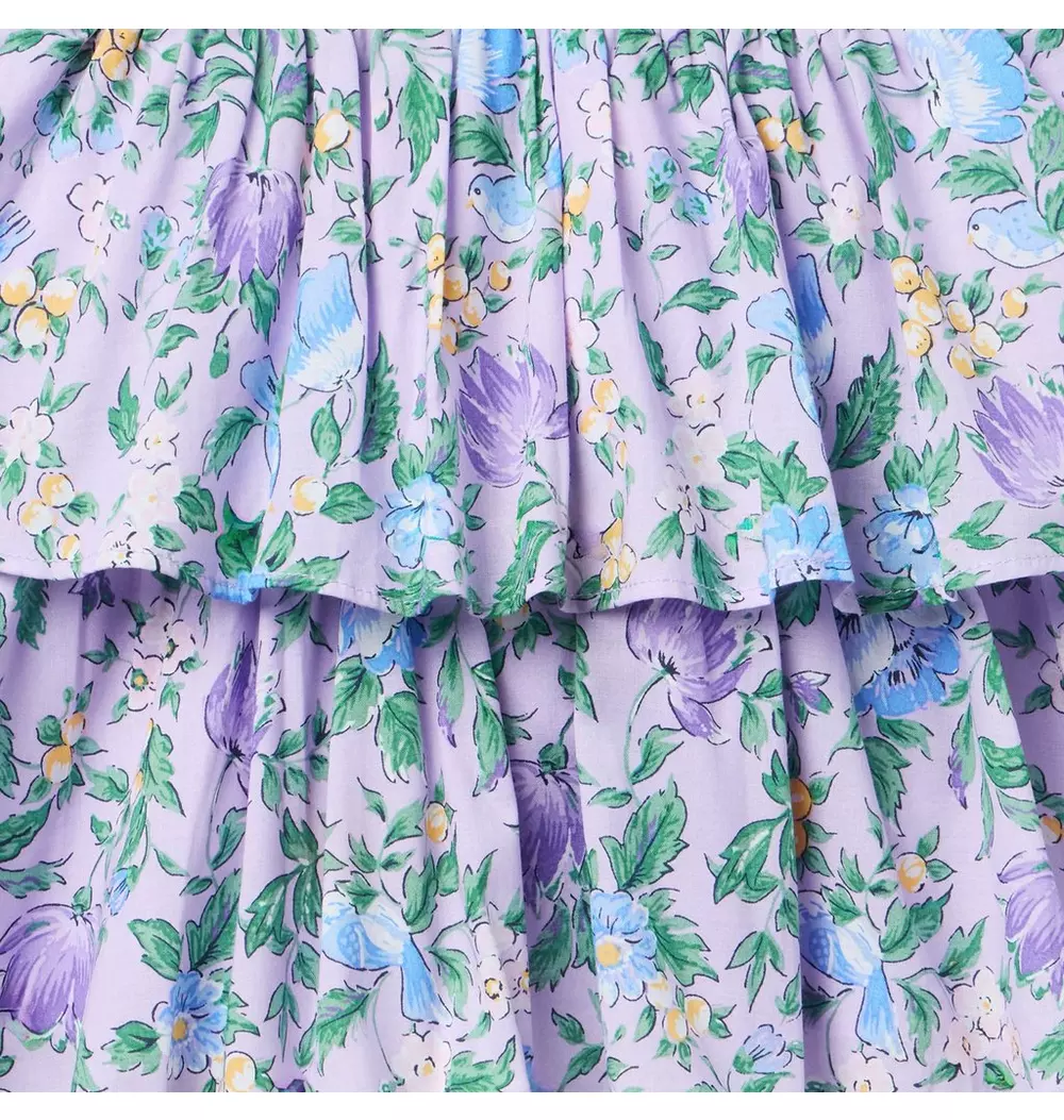 Floral Tiered Skirt