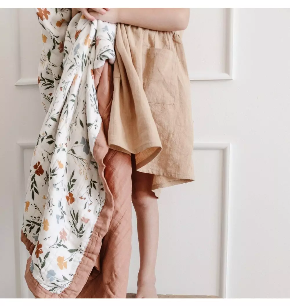 Bamboo Rayon Muslin 4-Layer Quilt Fleurs
