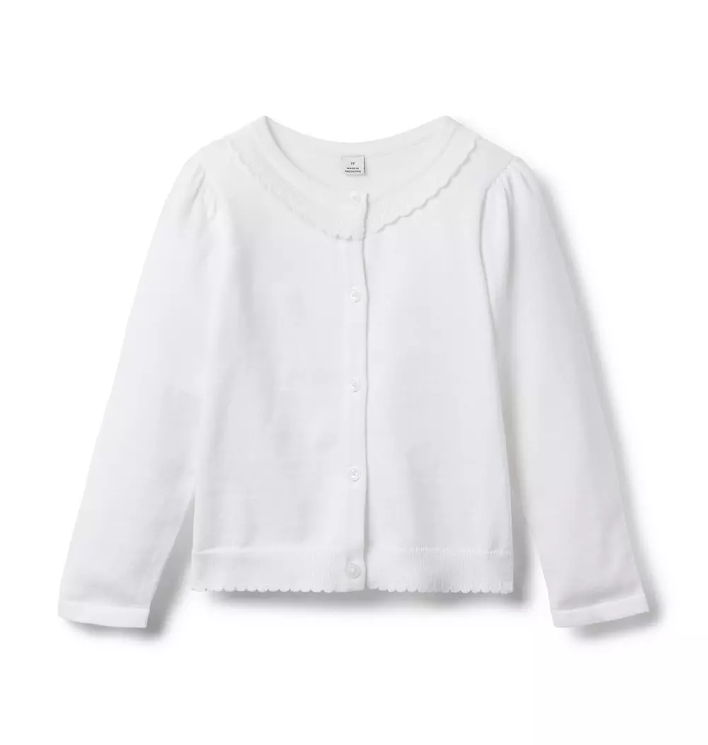 The Scallop Trim Cardigan