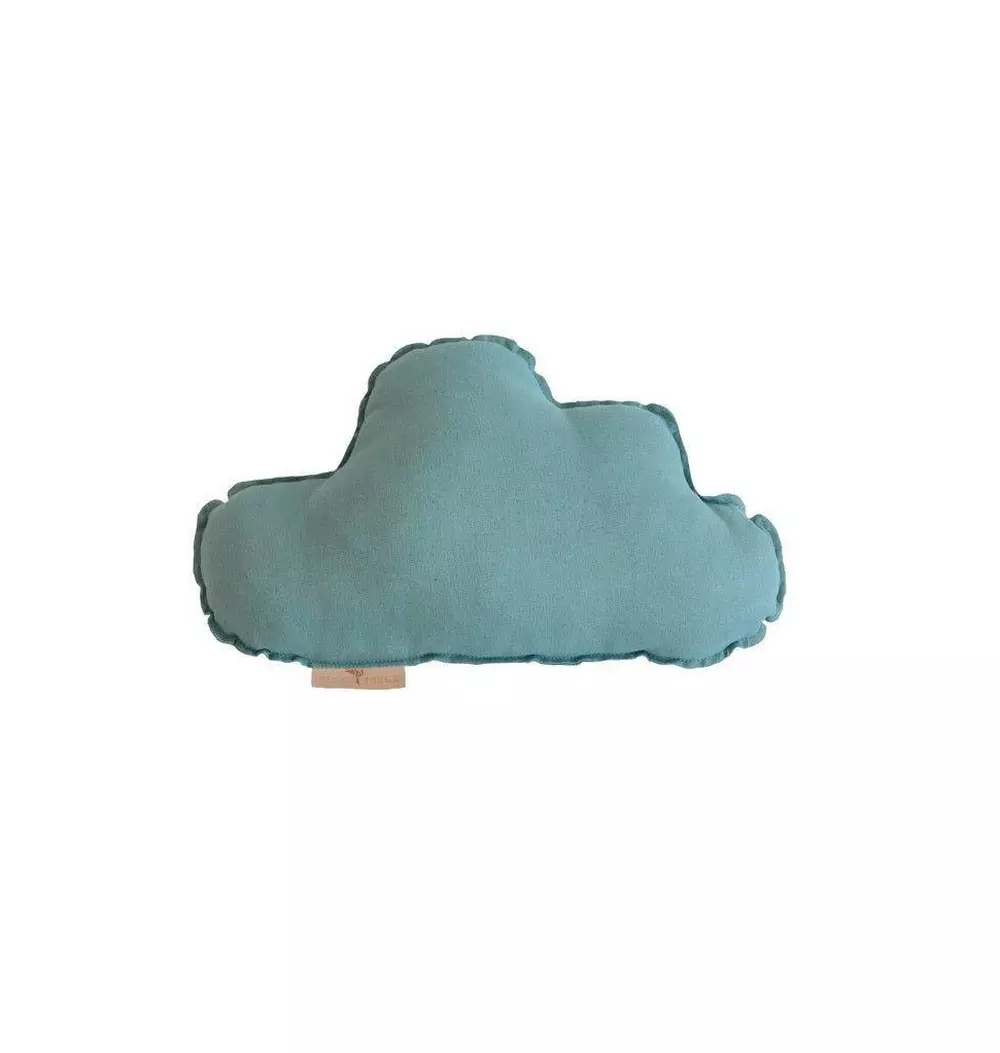 Linen “Eye of the Sea” Cloud Pillow