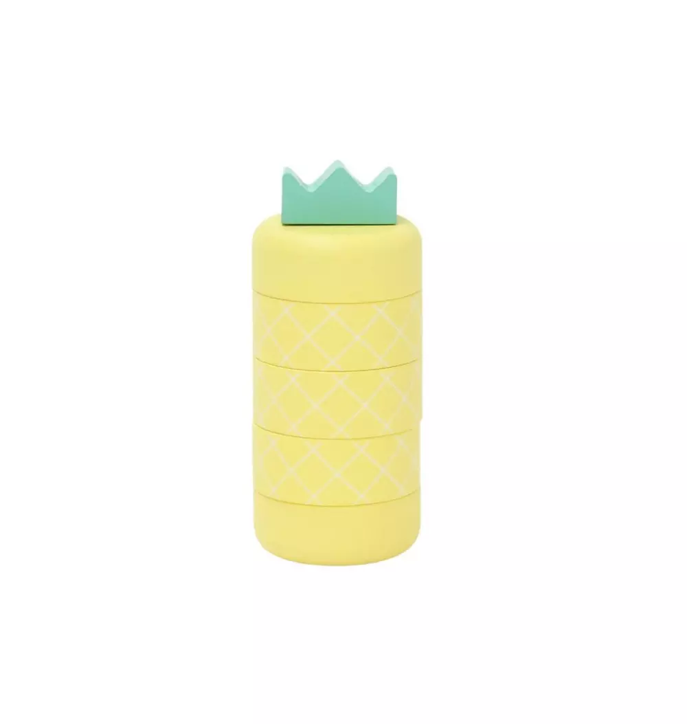 Pineapple Topple Game & Stacker - Yellow