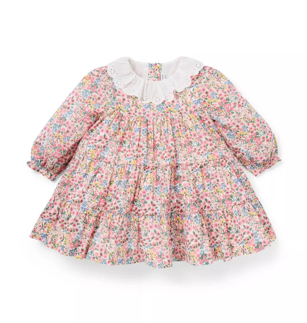 Baby Ditsy Floral Eyelet Collar Dress
