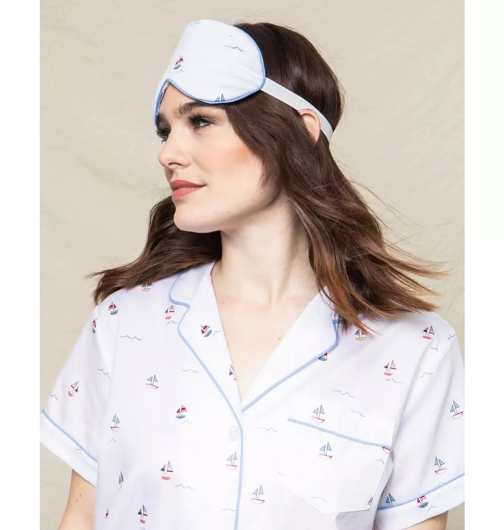 Adult's Twill Sleep Mask in Bateau