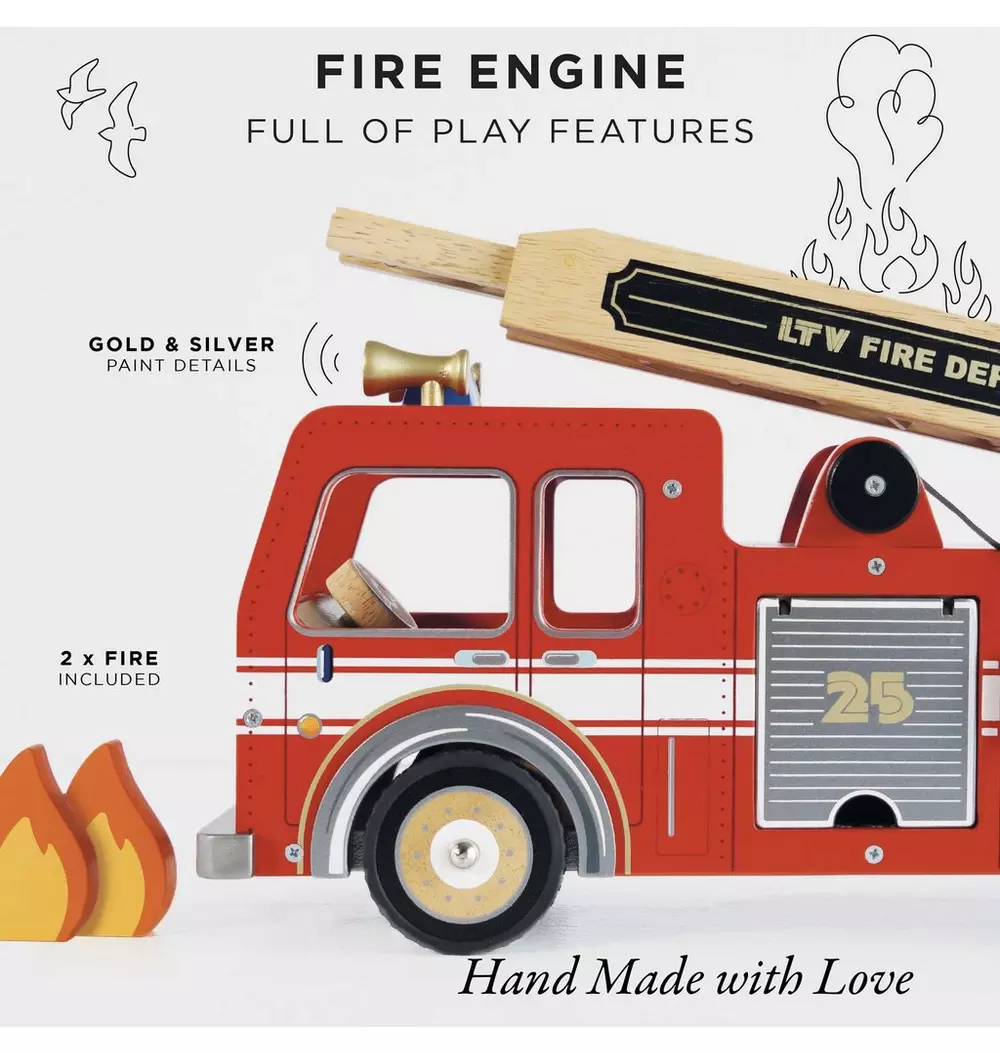 Fire Engine with Firefighters