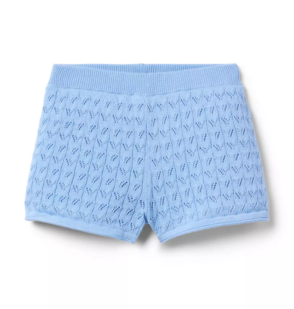Pointelle Sweater Short