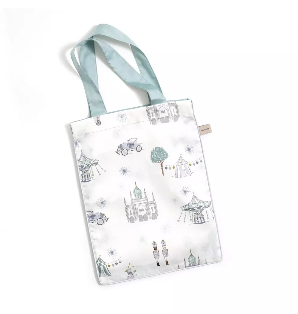 Adventures in Wonderland Crib Sheet - Aqua