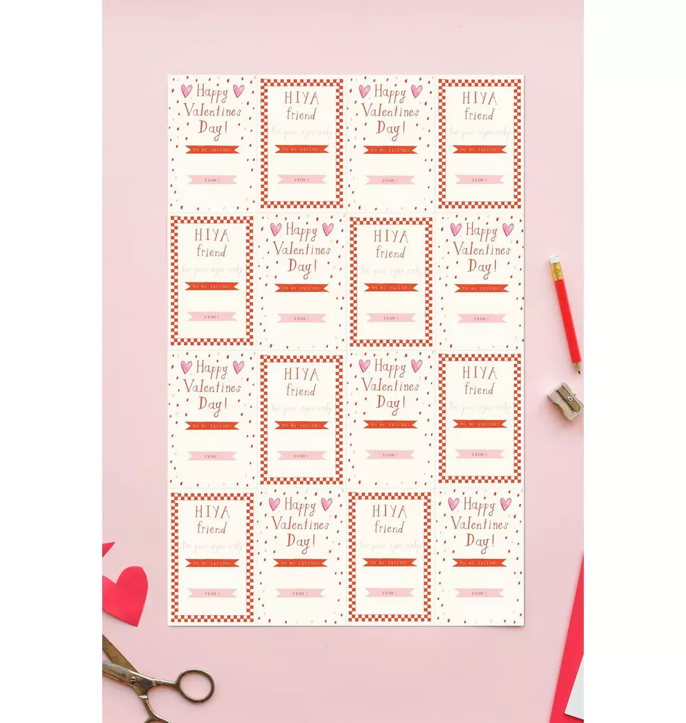 Animal Menagerie - Class Set of 32 Valentine's