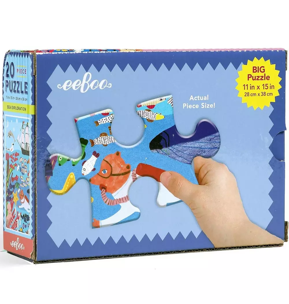 Sea Exploration 20 Piece Big Jigsaw Puzzle for Kids