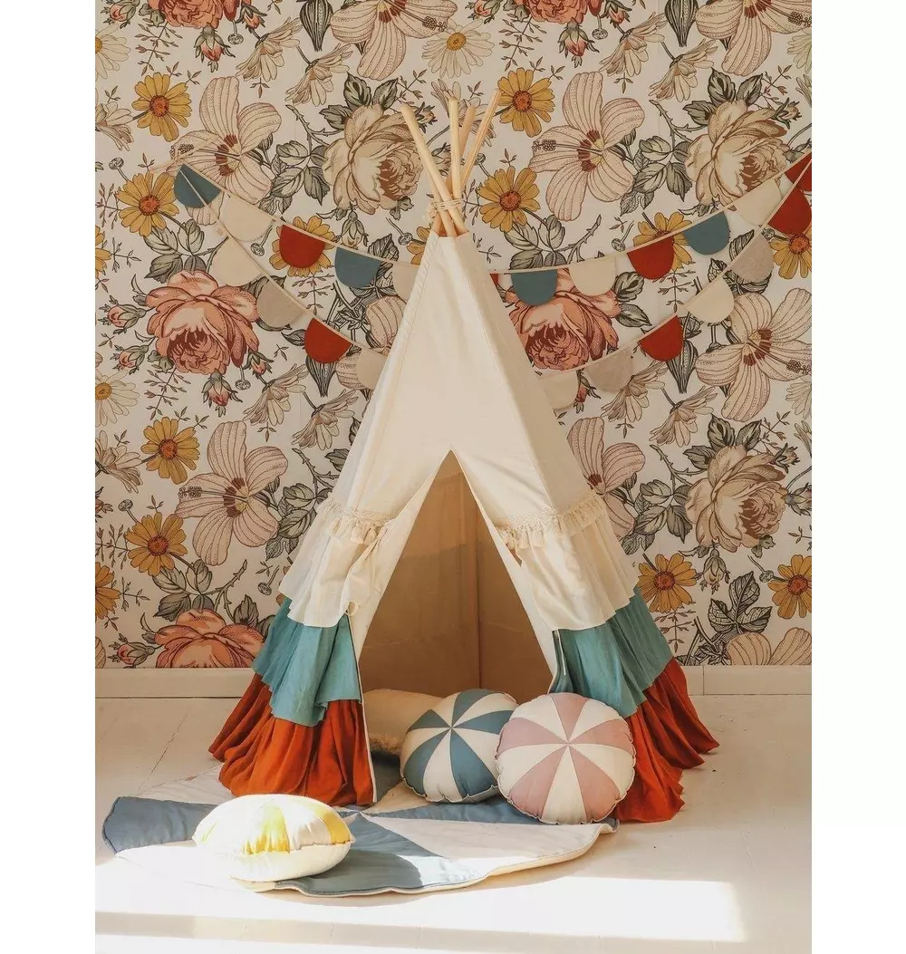 “Circus” Teepee Tent with Frills and