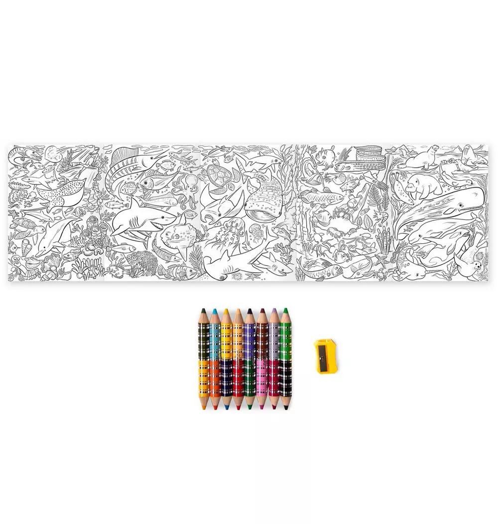 Biggies Color Pencils: Under the Sea - 8pc