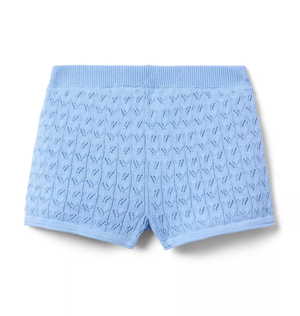 Pointelle Sweater Short