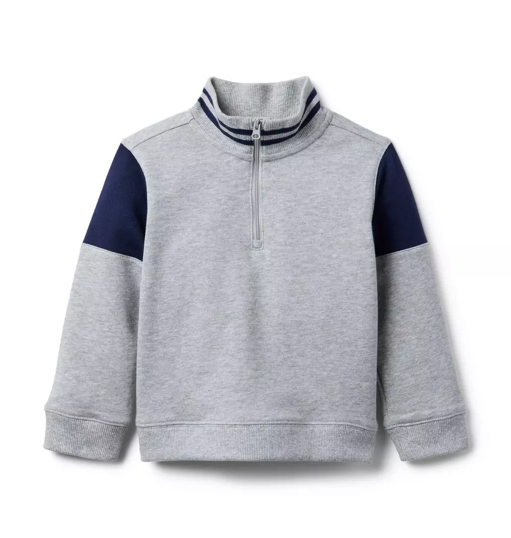 Colorblock Half Zip Sweatshirt