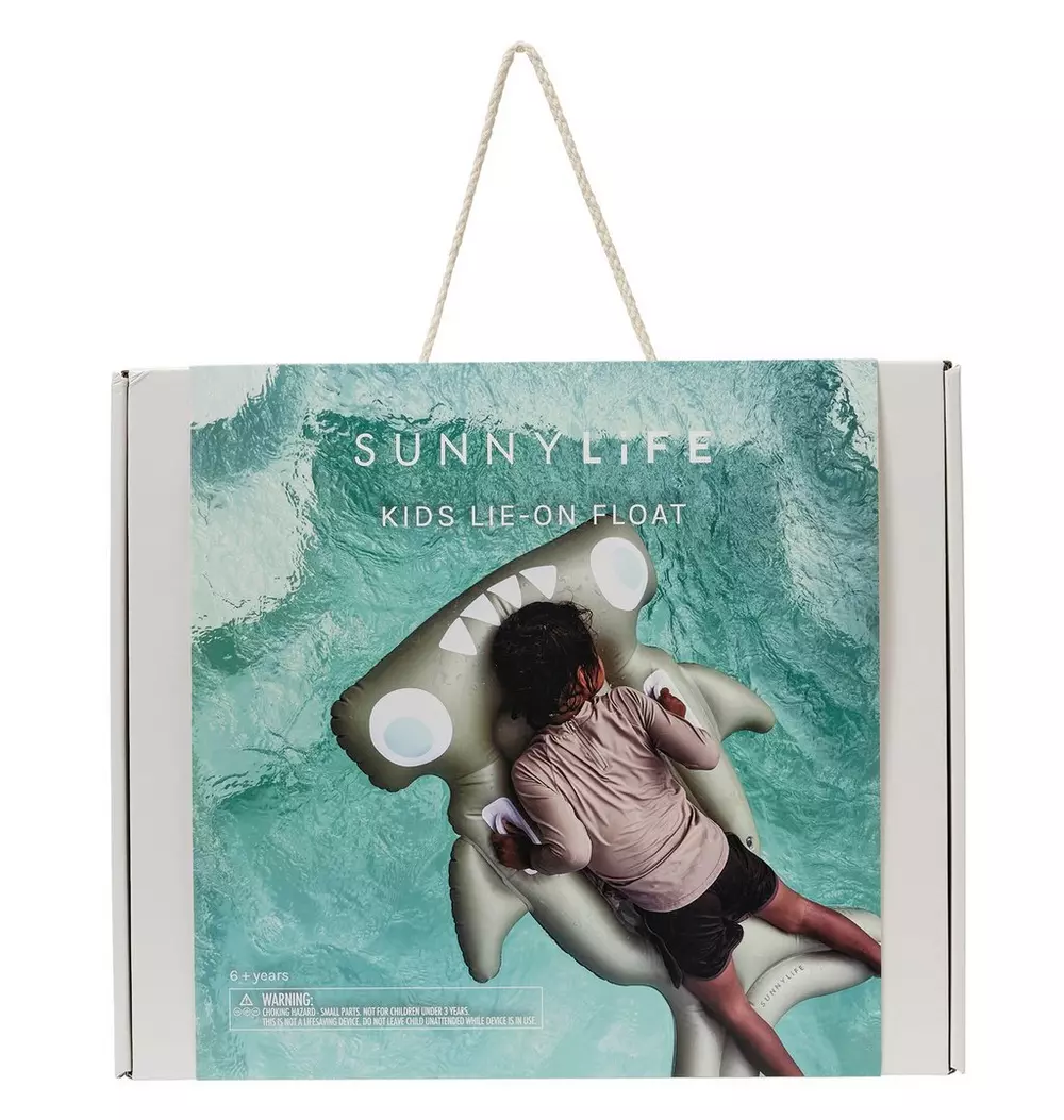 Kids Lie-On Float: Salty The Shark - Khaki