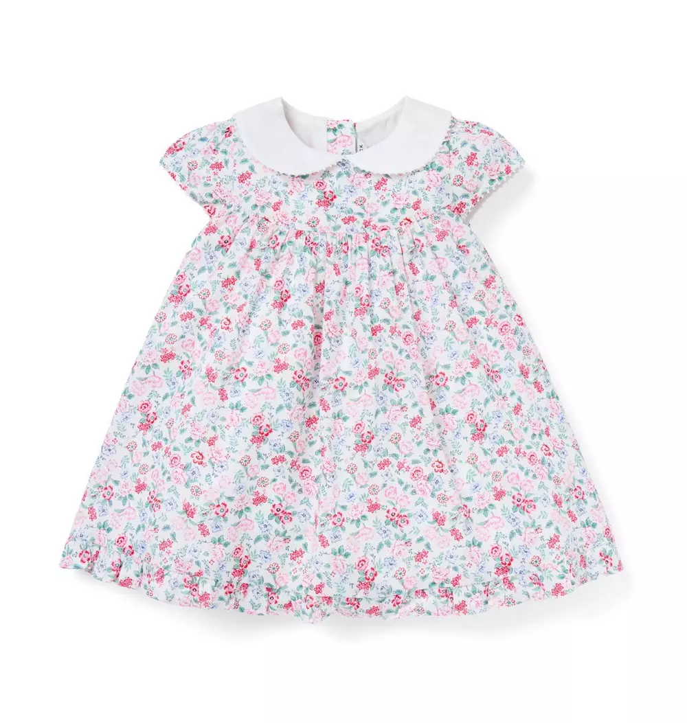 Baby Ditsy Floral Collar Dress