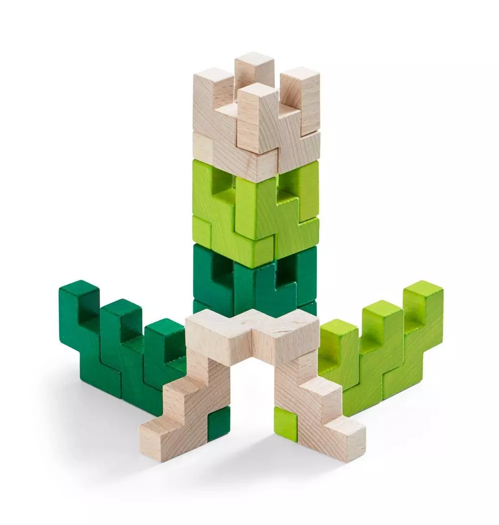 3D Viridis Wooden Stacking Game