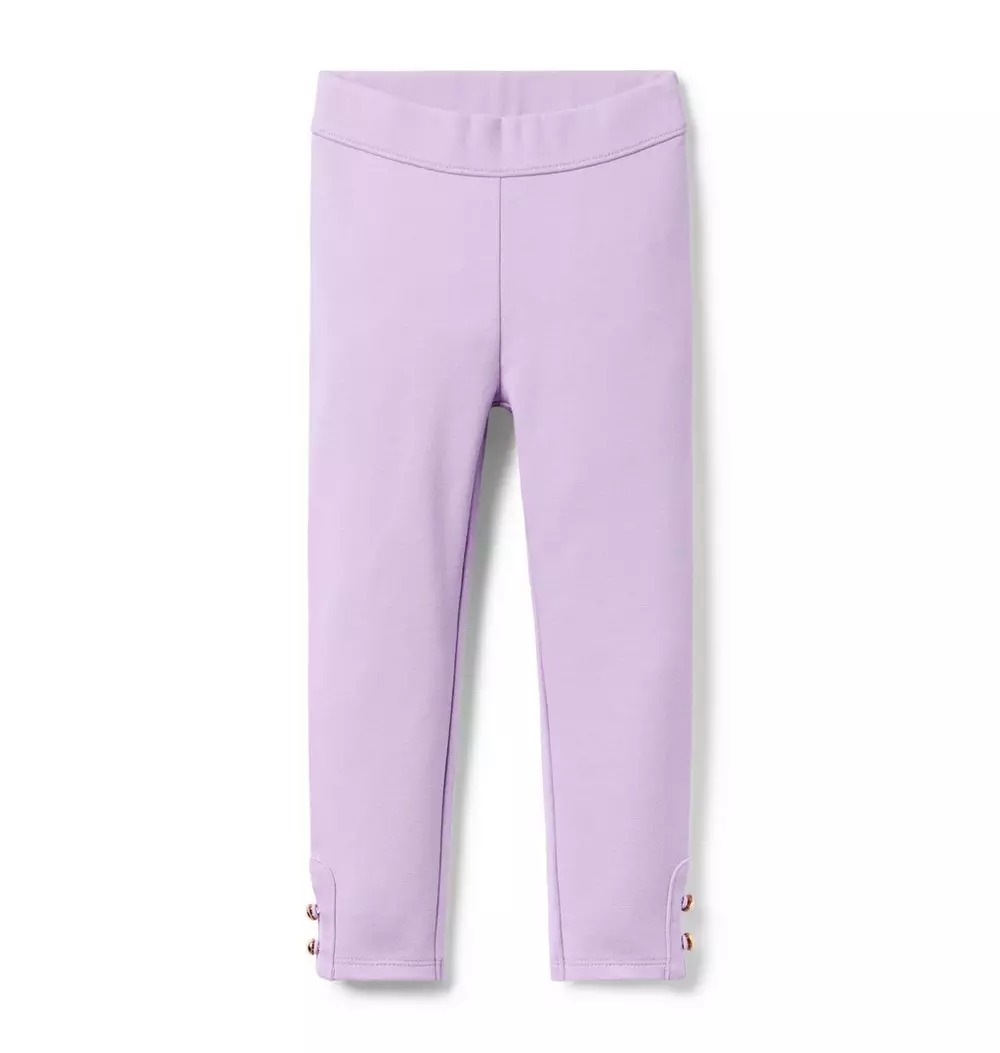 Button Cuff Ponte Pant