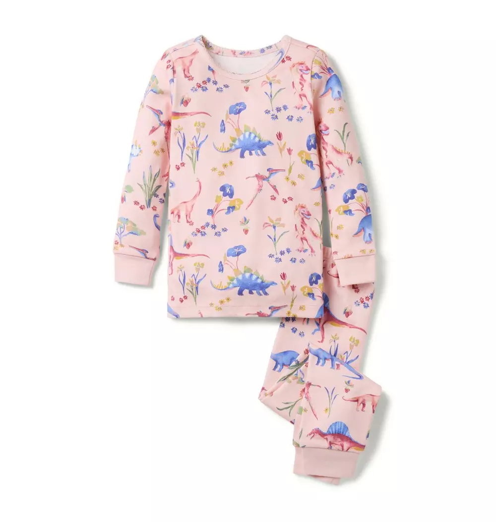 Good Night Pajama In Dinosaur Floral