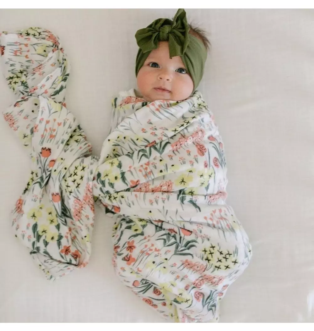 Bamboo Rayon Muslin Swaddle By Hope Roadside