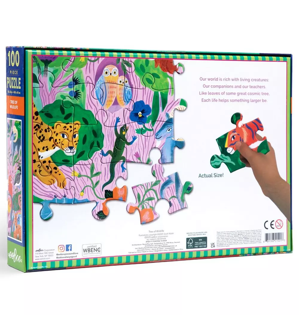 100 Piece Puzzle: Tree of Wildlife
