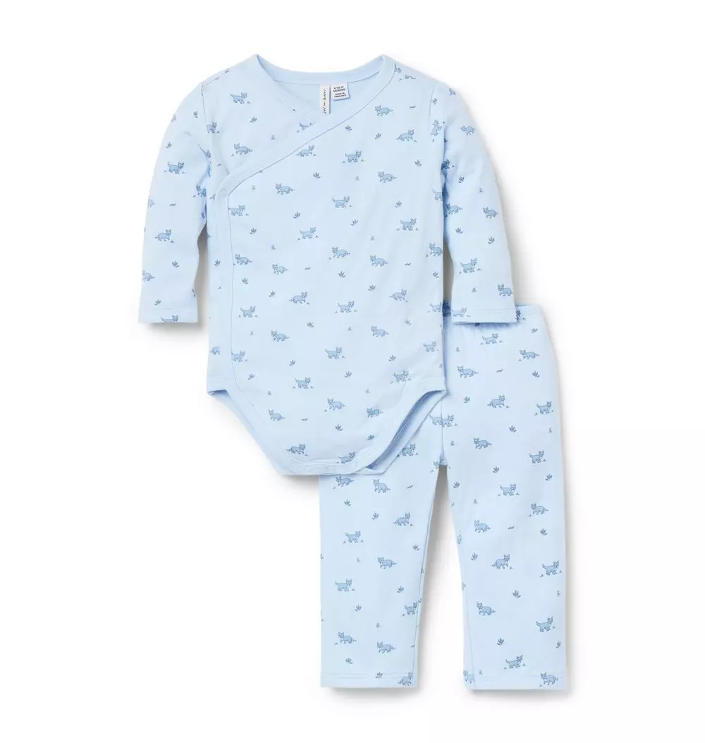 Baby Fox Wrap Matching Set