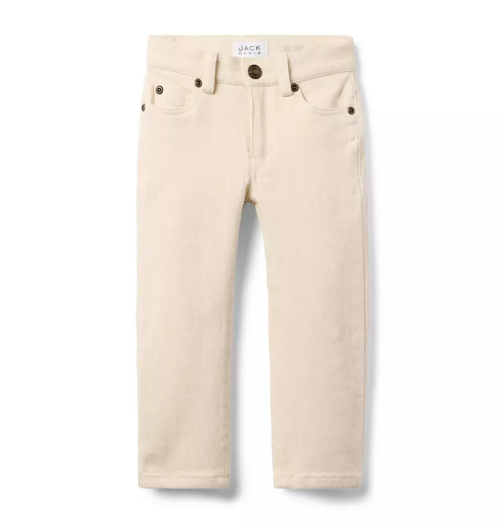 Slim Jean In Ecru Wash