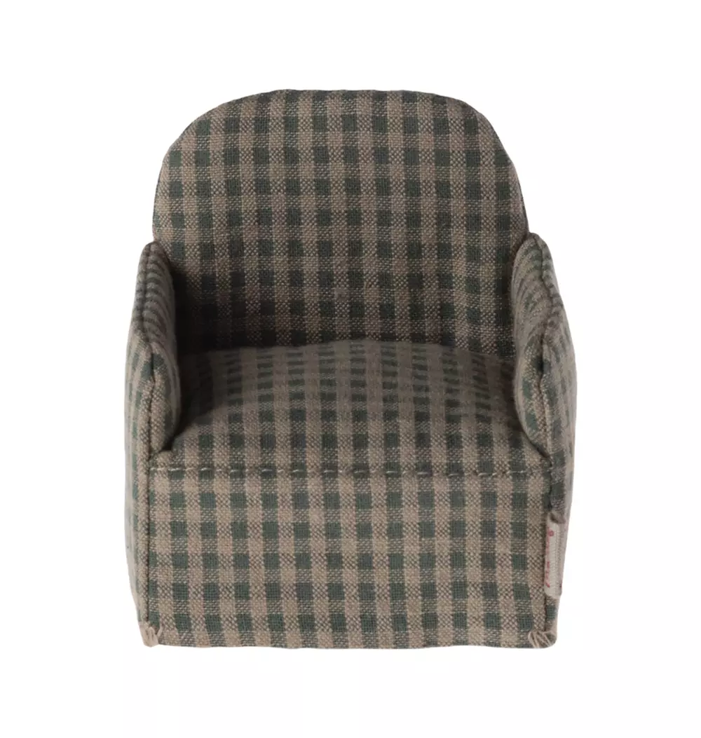 Chair, Mouse - Green checker