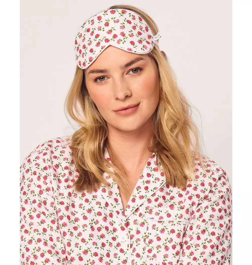 Adult's Twill Sleep Mask in Petite Petals
