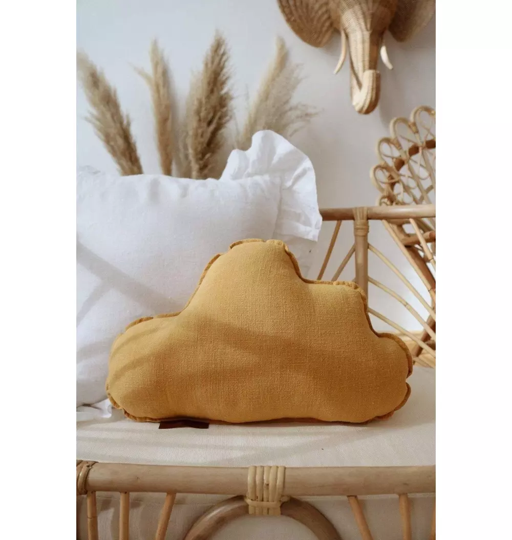 Linen “Mango” Cloud Pillow