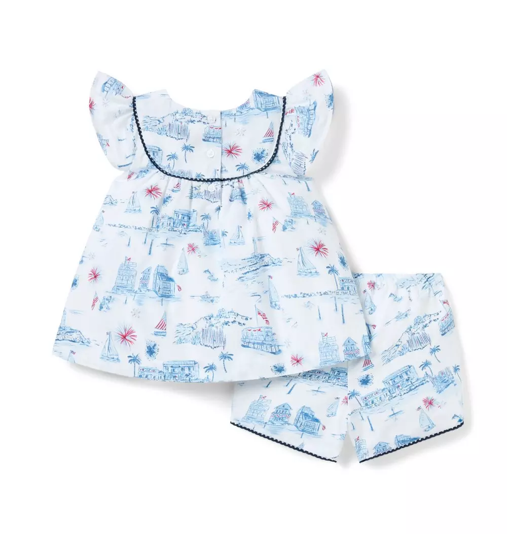 Baby Americana Toile Matching Set