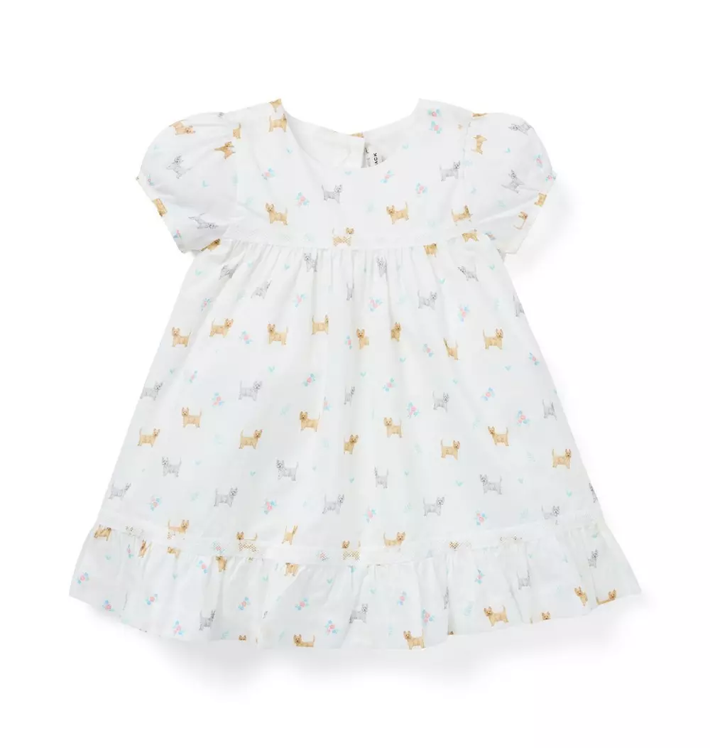 Baby Dog Friends Lace Trim Dress